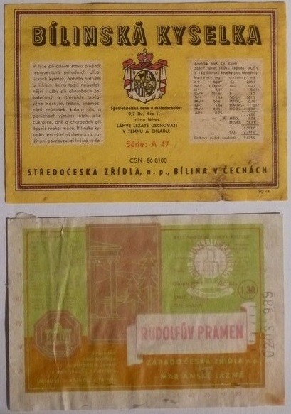 Czech old labels 5, 6